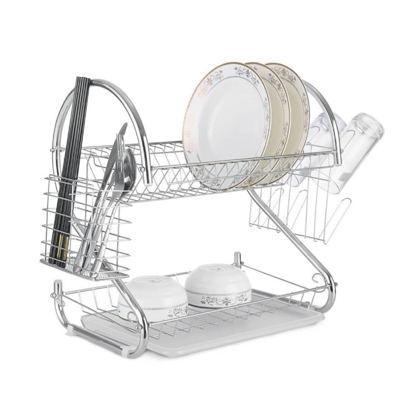 Dish drying rack 38 cm MR-1025-38 silver Maestro