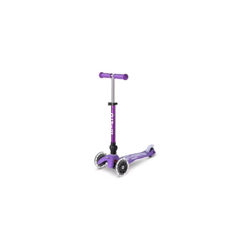 Micro folding scooter Mini DELUXE LED Purple