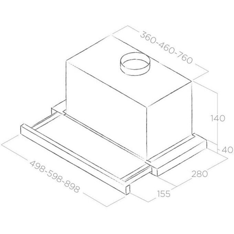 ELICA ELITE 14 LUX WH/A/60 cooker hood - PRF0037990B ELICA ELITE 14 LUX WH/A/60 cooker hood - PRF0037990B