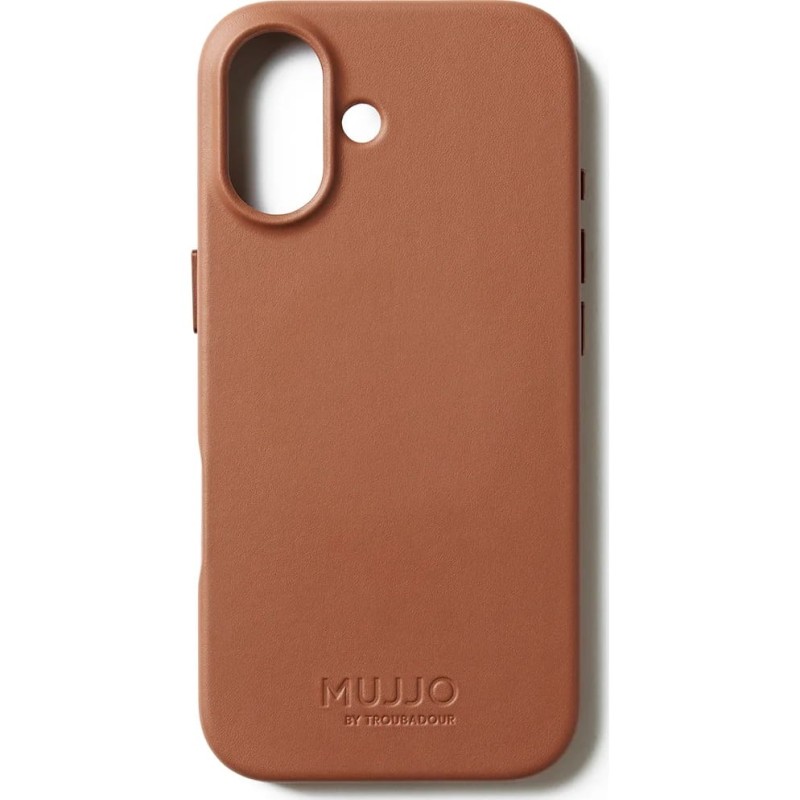Mujjo Full Leather Case MagSafe Case for iPhone 17 Brown
