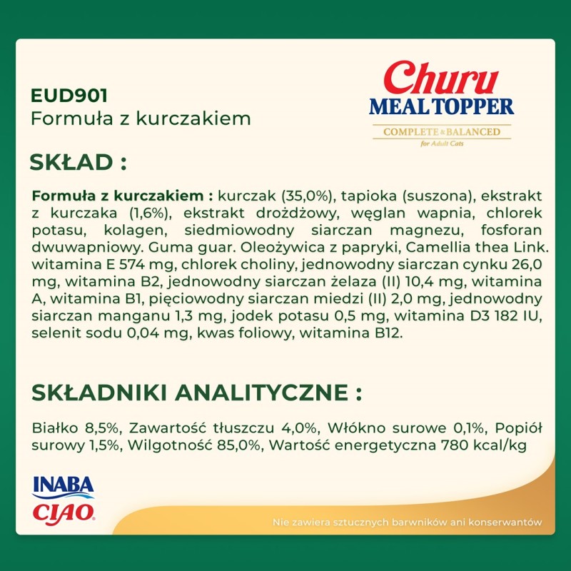 INABA Churu Meal Topper Chicken - dog treat - 4 x 14g INABA Churu Meal Topper Chicken - dog treat - 4 x 14g