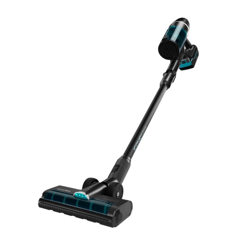 Concept VP6130 stick vacuum/electric broom 2-in-1 stick vacuum Battery Dry HEPA Bagless 480 W Black, Blue 2.5 Ah