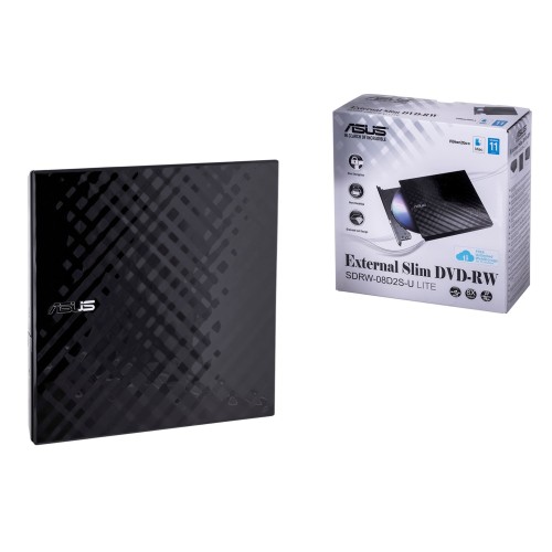 ASUS SDRW-08D2S-U Lite optical disc drive DVD±RW Black ASUS SDRW-08D2S-U Lite optical disc drive DVD±RW Black