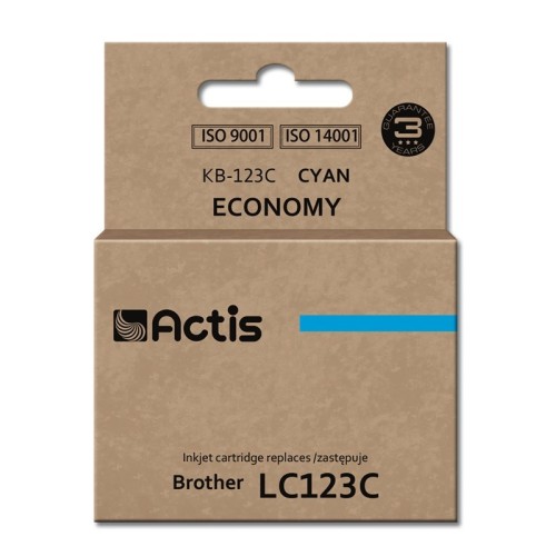 Actis KB-123C ink (replacement for Brother LC123C/LC121C; Standard; 10 ml; cyan) Actis KB-123C ink (replacement for Brother LC123C/LC121C; Standard; 10 ml; cyan)