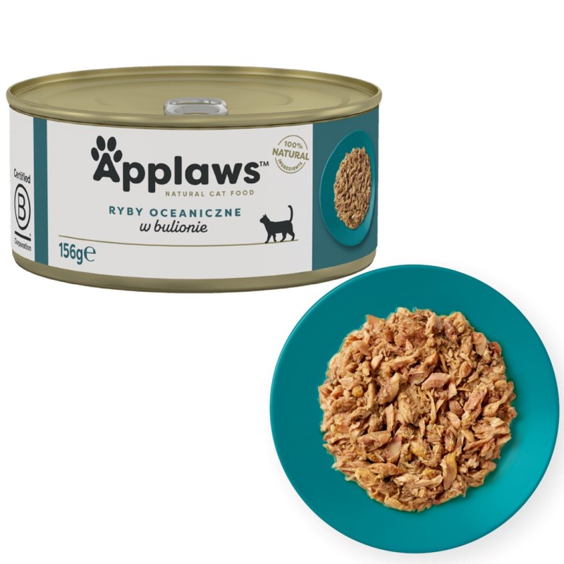 APPLAWS Ocean fish in broth - wet cat food - 156g APPLAWS Ocean fish in broth - wet cat food - 156g