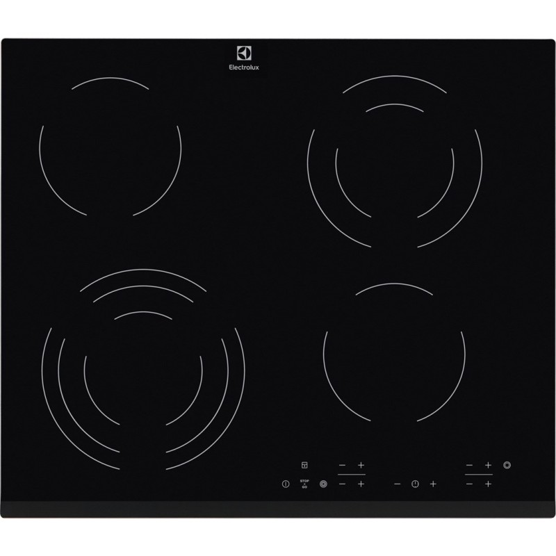 Electrolux EHF6343FOK hob Black Built-in 60 cm Ceramic 4 zone(s)