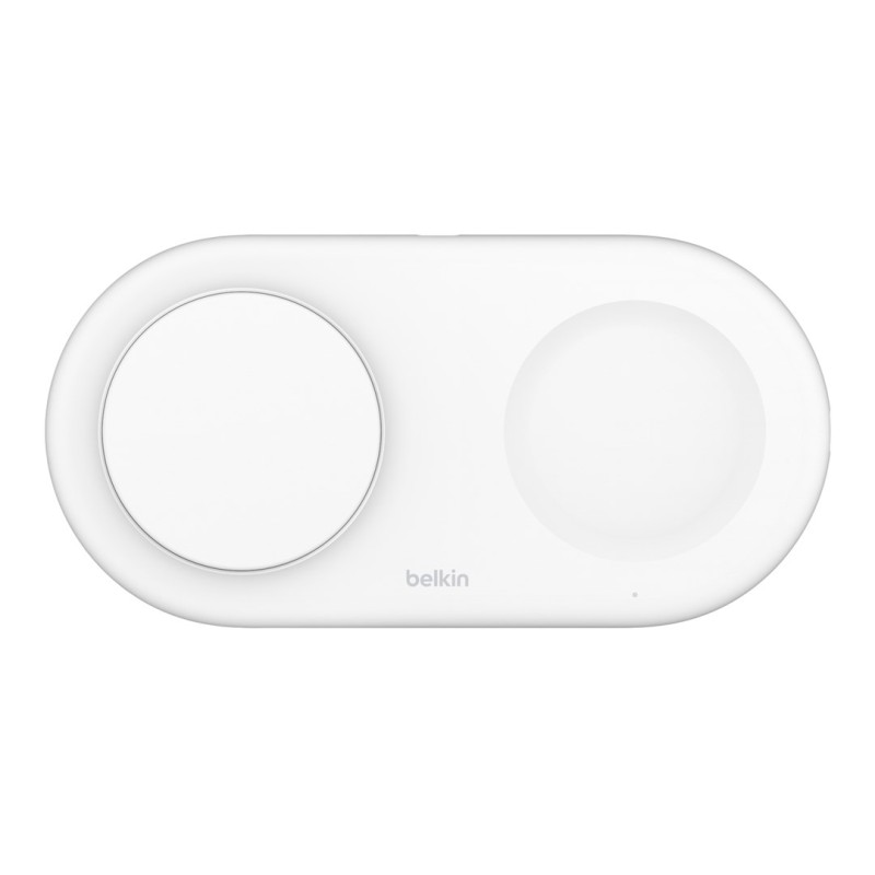 BELKIN MAGNETIC CHARIGING PAD 2IN1 QI2 15W WHITE