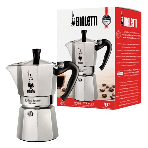 Bialetti Moka Express Moka pot 0.55 L Black, Silver Bialetti Moka Express Moka pot 0.55 L Black, Silver