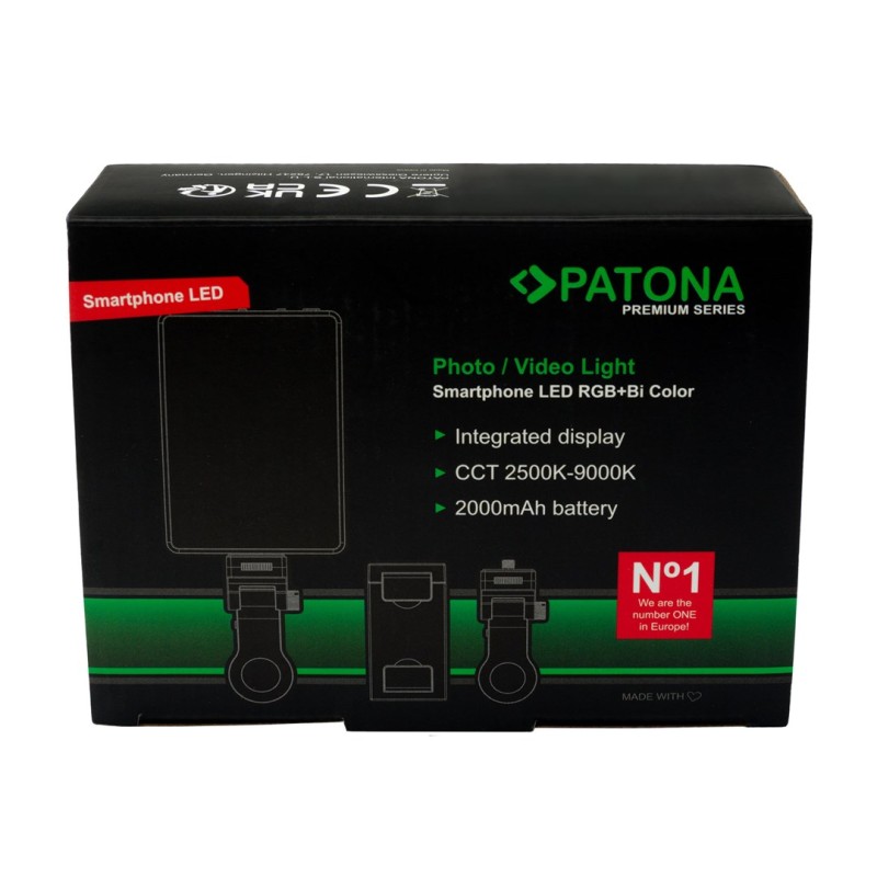 PATONA Premium LED light RGB/Bi-Color for smartphones PATONA Premium LED light RGB/Bi-Color for smartphones