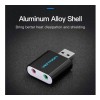 Vention USB External Sound Card Black Metal Type