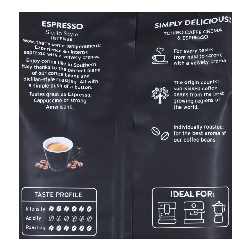 Coffee Bean Tchibo Espresso Sicilia Style 1 kg Coffee Bean Tchibo Espresso Sicilia Style 1 kg