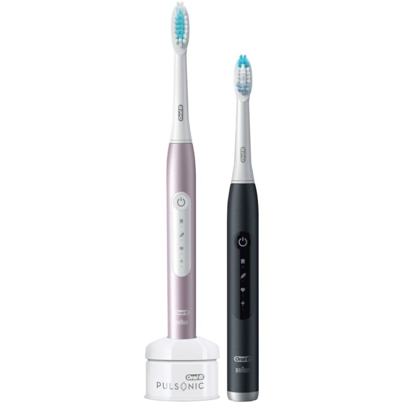 Oral-B Pulsonic Slim Luxe 4900 Two sonic toothbrushes Black, Pink Oral-B Pulsonic Slim Luxe 4900 Two sonic toothbrushes Black, Pink
