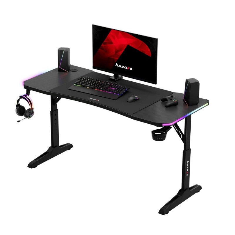 Huzaro Hero 3.6 RGB Black gaming desk Huzaro Hero 3.6 RGB Black gaming desk