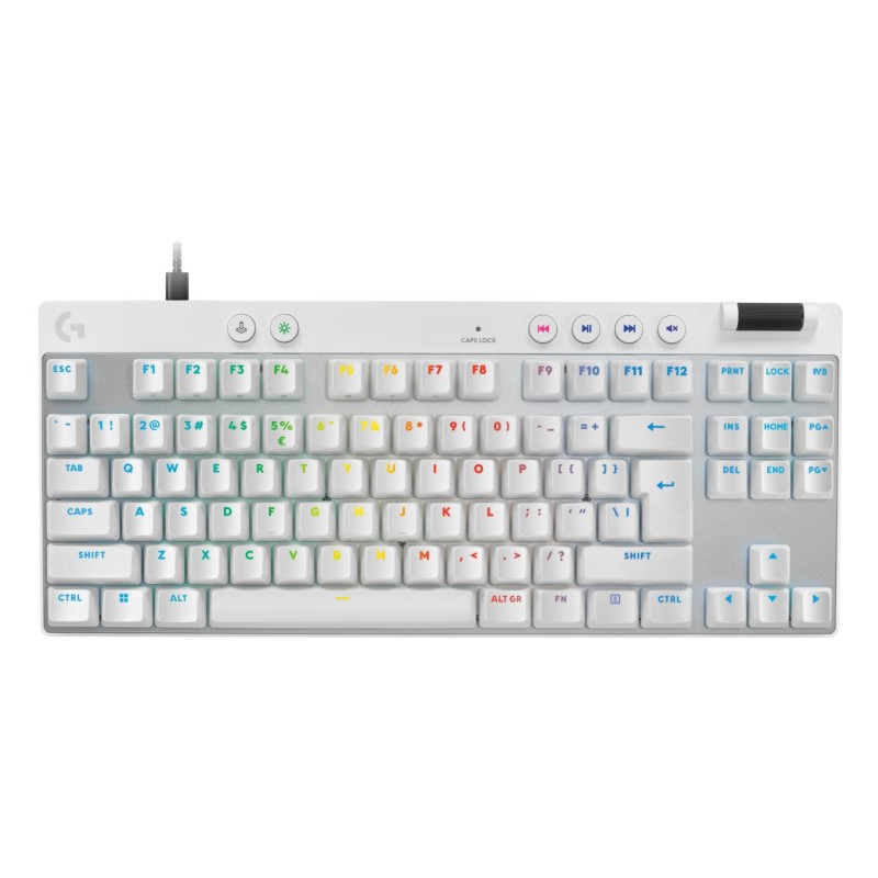 Logitech G PRO X TKL Rapid keyboard Gaming USB QWERTY US International White
