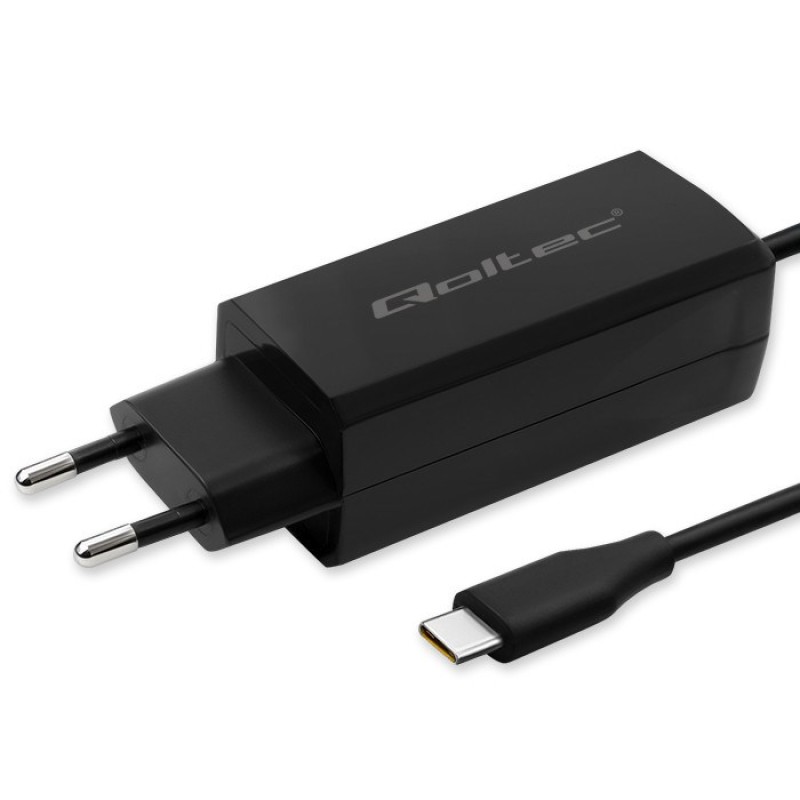 Qoltec 52420 90W GaN Super Fast Charger| 5-20V | 3-4.5A | USB-C 3.1 Qoltec 52420 90W GaN Super Fast Charger| 5-20V | 3-4.5A | USB-C 3.1