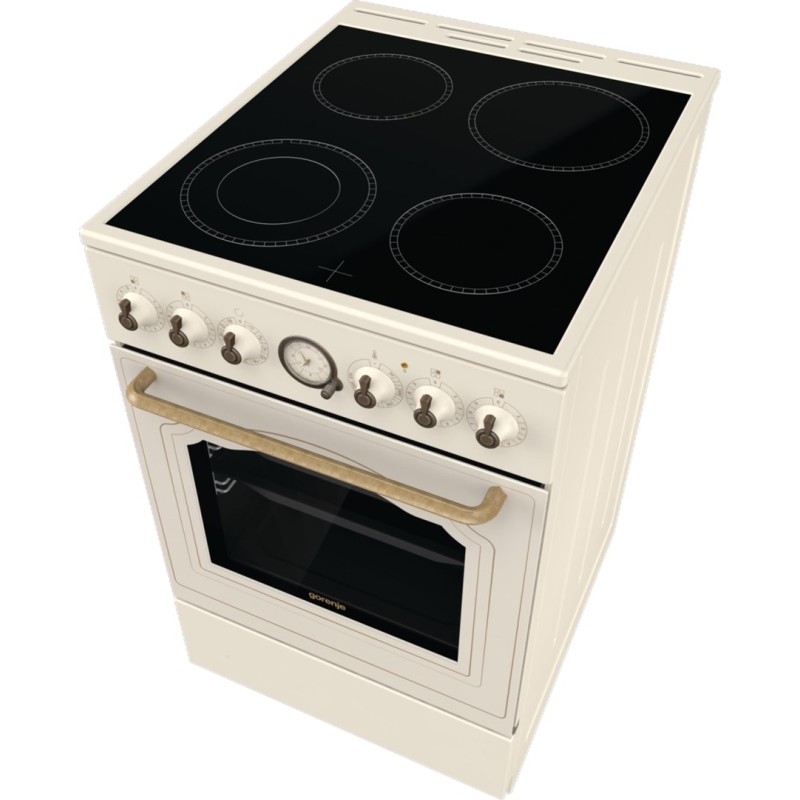 Gorenje GECS5B70CLI Freestanding cooker Electric Ceramic hob Ivory
