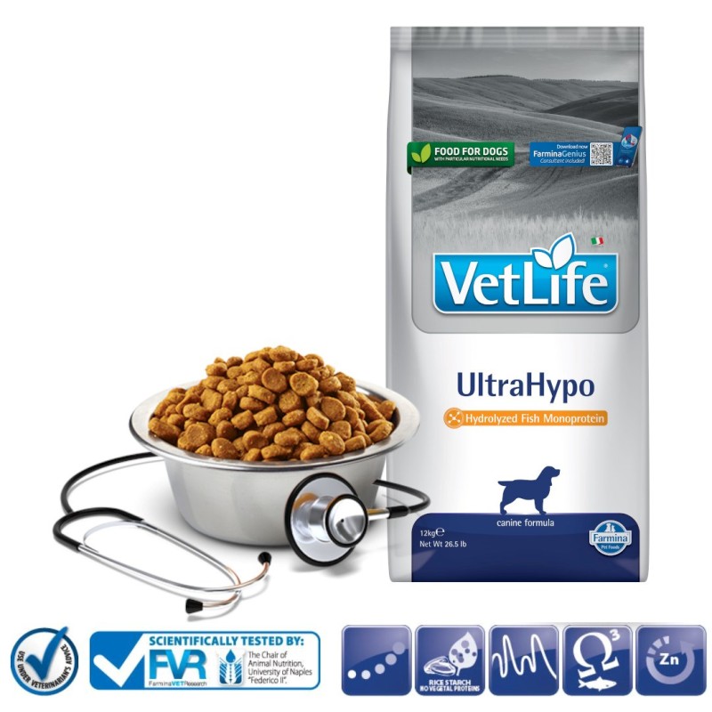 FARMINA Vet Life UltraHypo - dry dog food - 12 kg FARMINA Vet Life UltraHypo - dry dog food - 12 kg