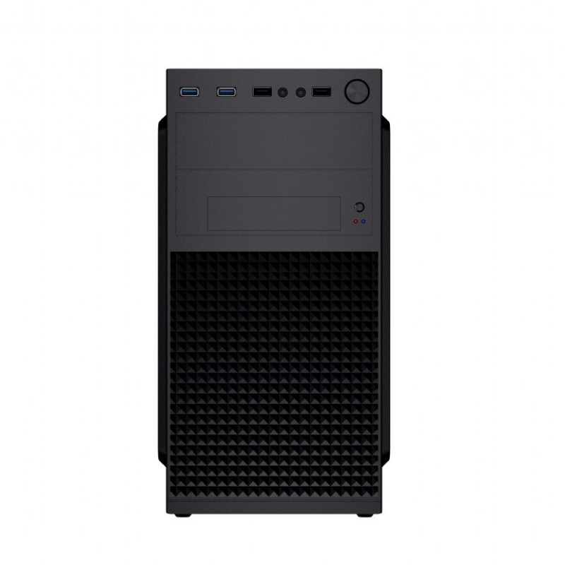 Gembird Mini-tower computer case Fornax K300, Micro-ATX, 2x USB 3.0 + 2x USB 2.0, black