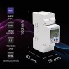Qoltec 50882 Single phase electronic energy consumption meter for DIN rail | Wi-Fi | TUYA | 230V | LCD Qoltec 50882 Single phase electronic energy consumption meter for DIN rail | Wi-Fi | TUYA | 230V | LCD