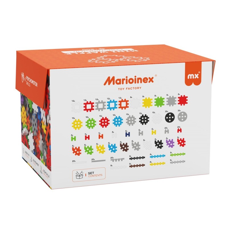 MARIOINEX Mini Waffle Building Blocks Constructor, 500 pieces MARIOINEX Mini Waffle Building Blocks Constructor, 500 pieces