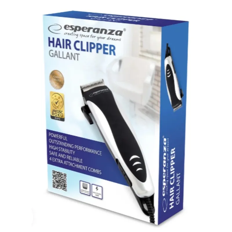 Esperanza EBC005 hair trimmers/clipper Black, White Esperanza EBC005 hair trimmers/clipper Black, White