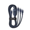 Baseus Flash Series Type C to C+C+C fast charging cable 480 Mbps Blue Baseus Flash Series Type C to C+C+C fast charging cable 480 Mbps Blue