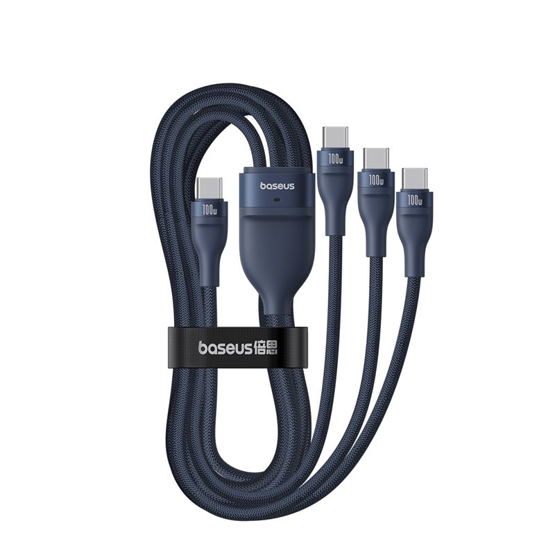 Baseus Flash Series Type C to C+C+C fast charging cable 480 Mbps Blue Baseus Flash Series Type C to C+C+C fast charging cable 480 Mbps Blue