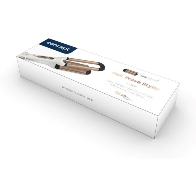 Concept KT2140 Hair styling device – waver gold, white Concept KT2140 Hair styling device – waver gold, white