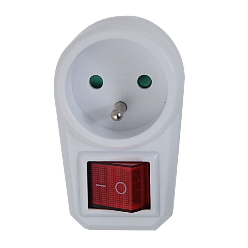 Esperanza ELK301W Electrical Splitter 1 socket Switch White Esperanza ELK301W Electrical Splitter 1 socket Switch White