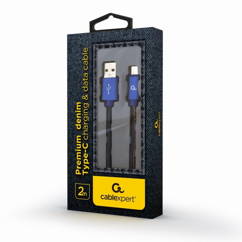 Cablexpert CC-USB2J-AMCM-2M-BL USB cable USB 2.0 USB A USB C Blue Cablexpert CC-USB2J-AMCM-2M-BL USB cable USB 2.0 USB A USB C Blue