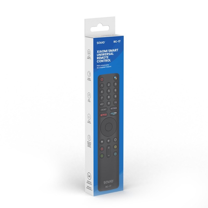 Savio SAVPILOTRC17 XIAOMI remote control IR/Bluetooth TV Press buttons Savio SAVPILOTRC17 XIAOMI remote control IR/Bluetooth TV Press buttons