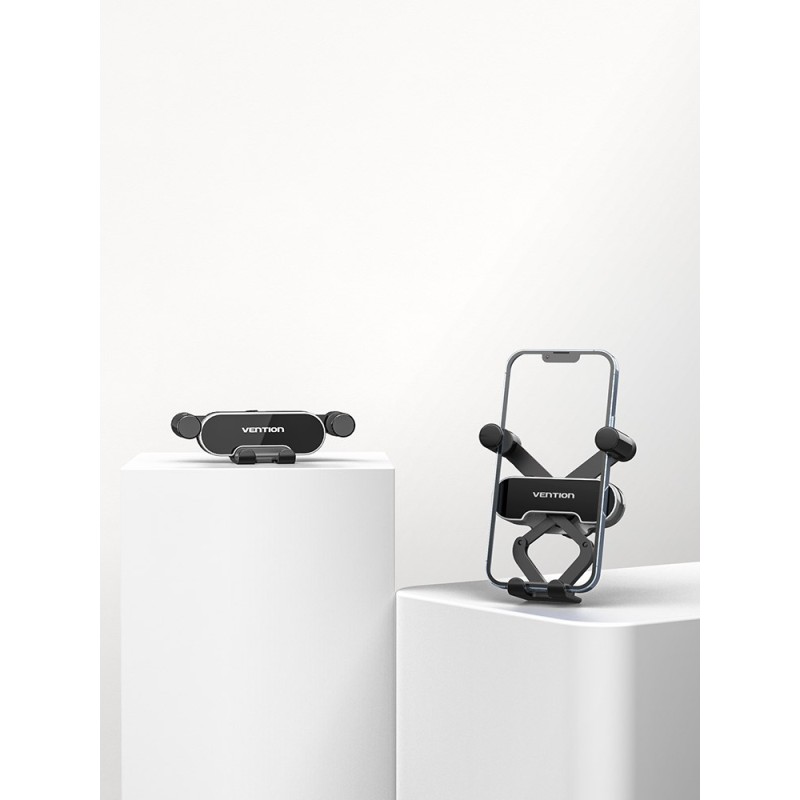 Vention Auto-Clamping Car Phone Mount With Duckbill Clip Gray Crossbar Type Vention Auto-Clamping Car Phone Mount With Duckbill Clip Gray Crossbar Type