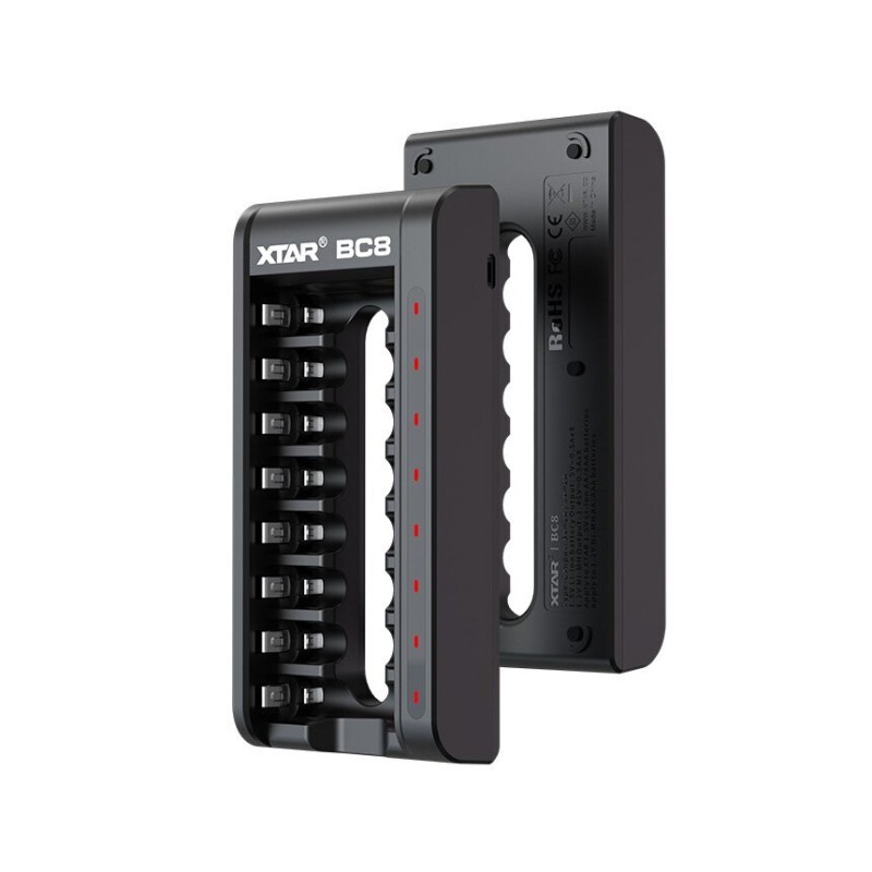 XTAR BC8 battery charger R03 / AAA and R6 / AA Li-ion 1,5V / NiMH XTAR BC8 battery charger R03 / AAA and R6 / AA Li-ion 1,5V / NiMH