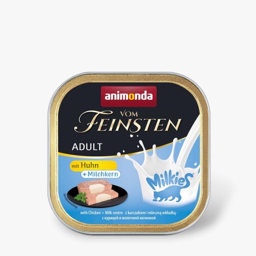 ANIMONDA Vom Feinsten Adult Milkies with Chicken and Milky Filling - Wet Food for Cats - 100g ANIMONDA Vom Feinsten Adult Milkies with Chicken and Milky Filling - Wet Food for Cats - 100g