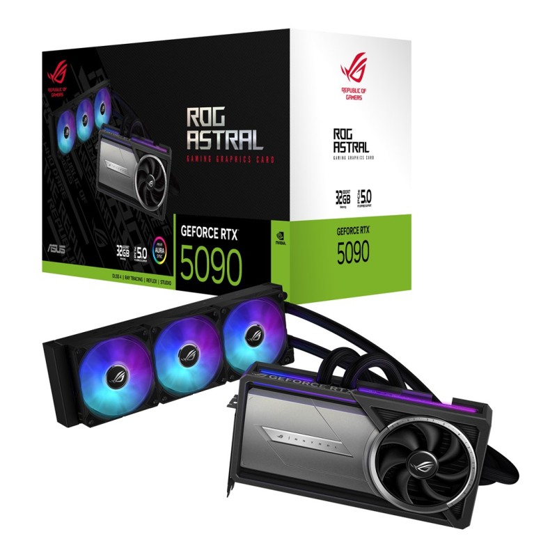 ASUS ROG Astral - -LC-RTX5090-32G-GAMING NVIDIA GeForce RTX 5090 32 GB GDDR7 ASUS ROG Astral - -LC-RTX5090-32G-GAMING NVIDIA GeForce RTX 5090 32 GB GDDR7