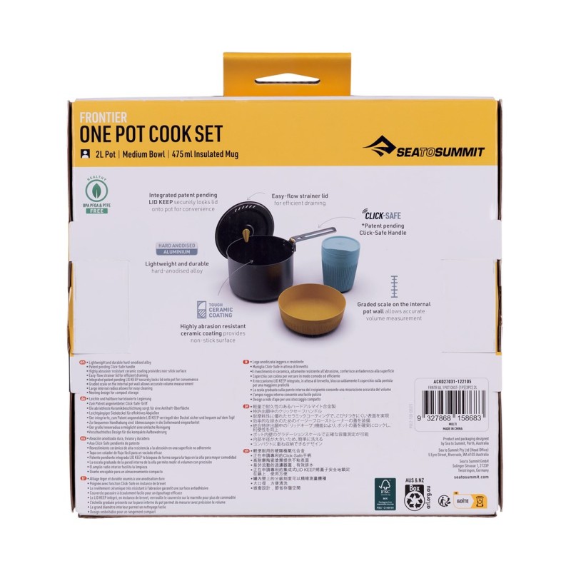 Sea To Summit Frontier UL 1 P Pot Set Sea To Summit Frontier UL 1 P Pot Set