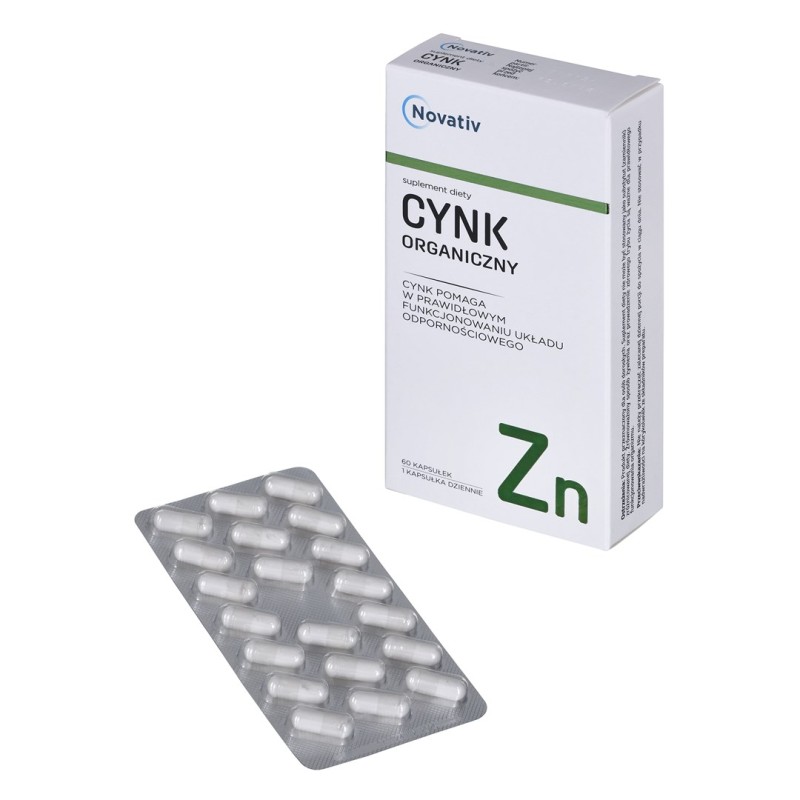 Novativ Organic Zinc 60 capsules Novativ Organic Zinc 60 capsules
