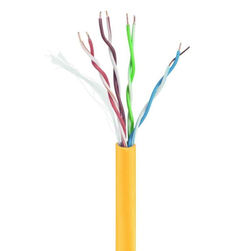 Gembird UPC-5004E-SOL-Y CAT5e UTP LAN cable (CCA), solid, 305m, yellow Gembird UPC-5004E-SOL-Y CAT5e UTP LAN cable (CCA), solid, 305m, yellow