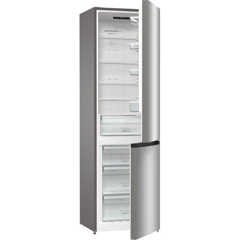 Gorenje NRK6202EXL4 fridge-freezer Freestanding 331 L E Grey