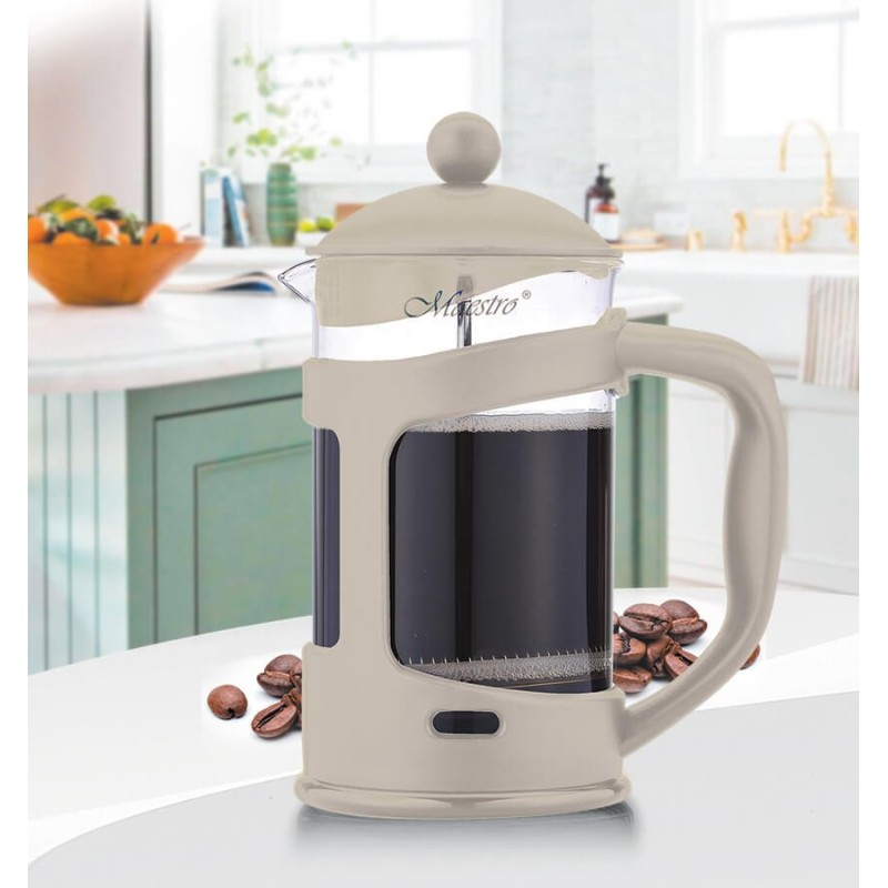 French press MAESTRO MR-1665 (MR-1665-800-IVORY) 800 ml Ivory French press MAESTRO MR-1665 (MR-1665-800-IVORY) 800 ml Ivory