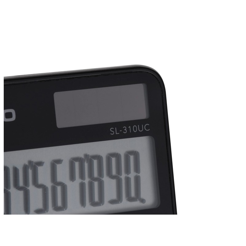CASIO CALCULATOR POCKET SL-310UC-BK BLACK, 10 DIGIT DISPLAY CASIO CALCULATOR POCKET SL-310UC-BK BLACK, 10 DIGIT DISPLAY