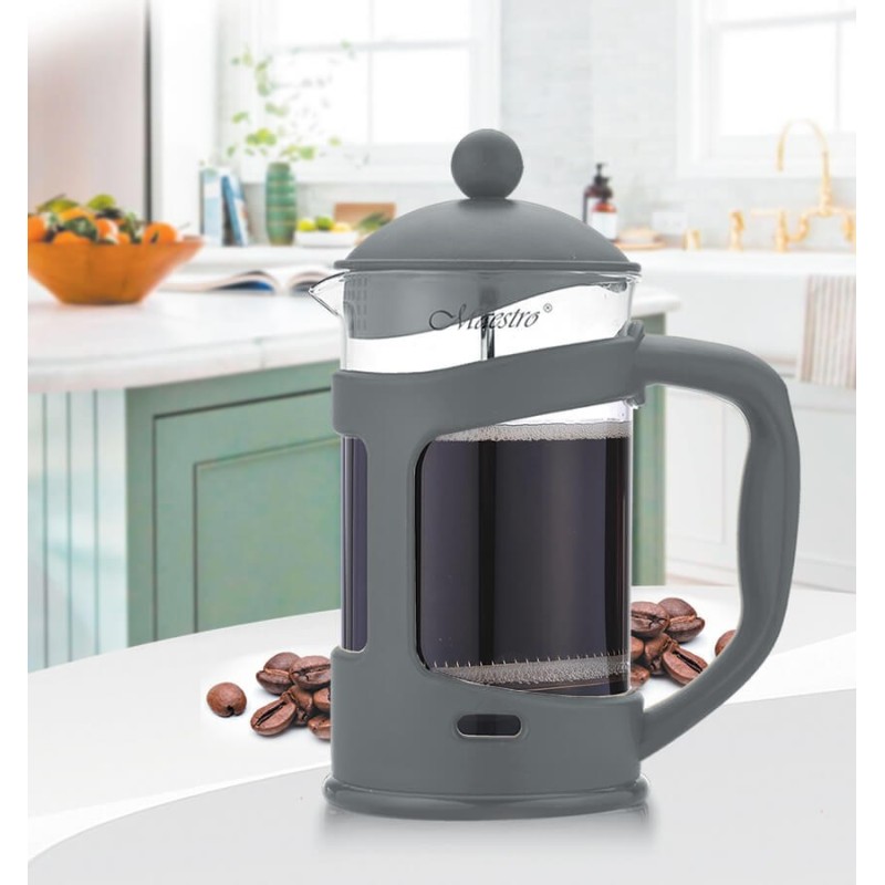 French press MAESTRO MR-1665 (MR-1665-1000-GRAY) 1000 ml Grey French press MAESTRO MR-1665 (MR-1665-1000-GRAY) 1000 ml Grey