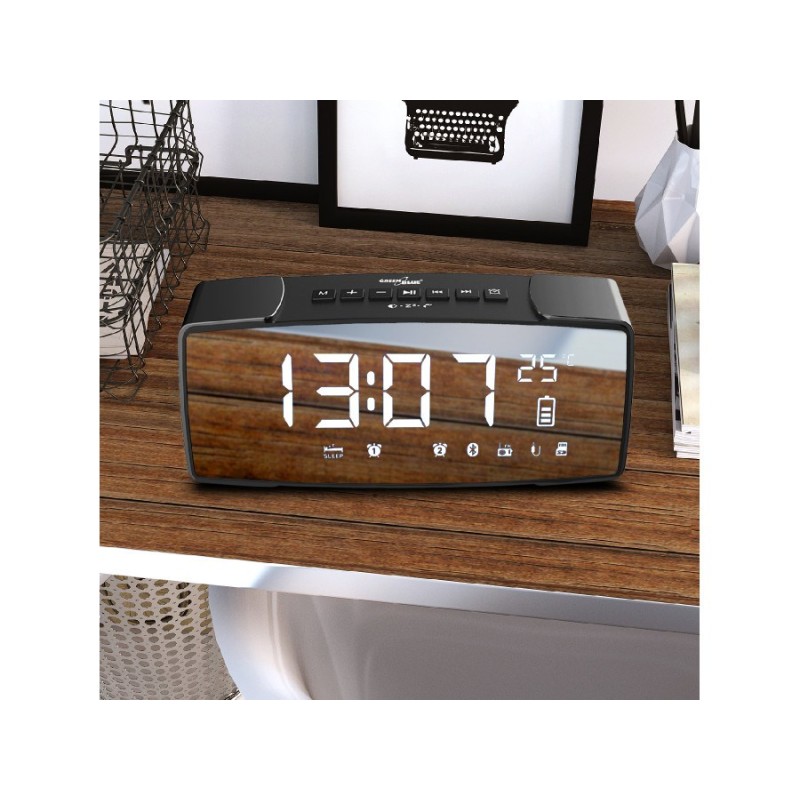 Greenblue 62917 Clock Digital Black, Grey Greenblue 62917 Clock Digital Black, Grey