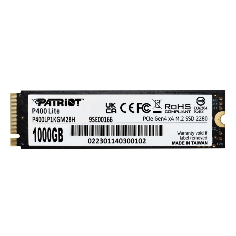 SSD Patriot Viper P400 Lite M.2 PCI-Ex4 NVMe 1000GB SSD Patriot Viper P400 Lite M.2 PCI-Ex4 NVMe 1000GB