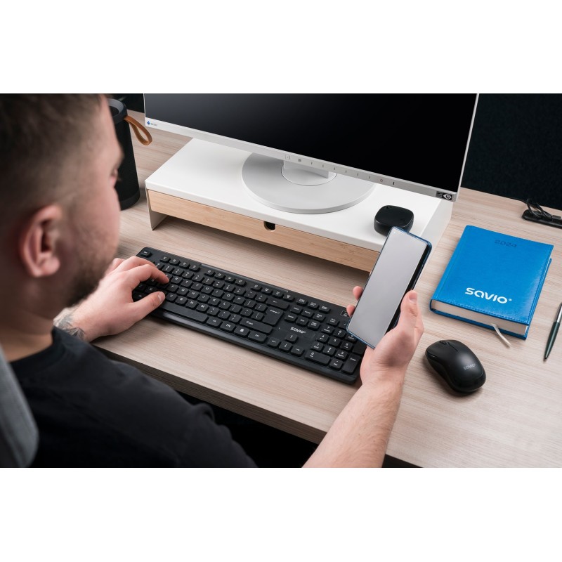 Savio KB-02 keyboard Home/Office USB QWERTY Black