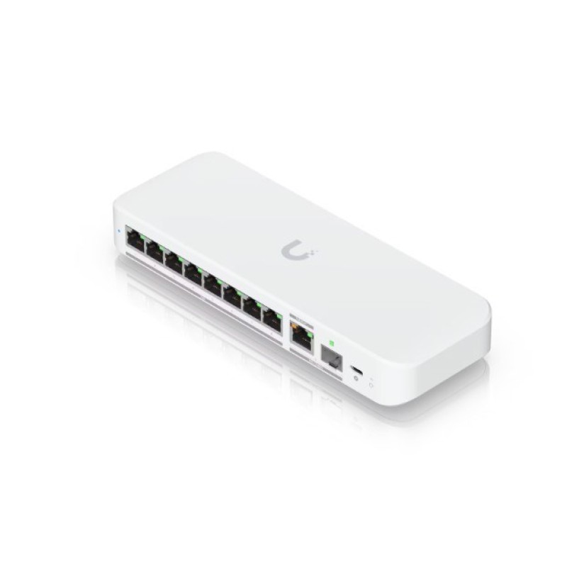 Ubiquiti UniFi Flex 2.5G Managed L2 2.5G Ethernet (100/1000/2500) Power over Ethernet (PoE) Desktop/Wall-Mounting White Ubiquiti UniFi Flex 2.5G Managed L2 2.5G Ethernet (100/1000/2500) Power over Ethernet (PoE) Desktop/Wall-Mounting White