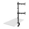Maclean MC-967 Double Vertical Monitor Desk Mount Screen Holder max VESA 100x100, 13-27 Maclean MC-967 Double Vertical Monitor Desk Mount Screen Holder max VESA 100x100, 13-27