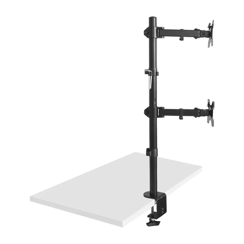 Maclean MC-967 Double Vertical Monitor Desk Mount Screen Holder max VESA 100x100, 13-27 Maclean MC-967 Double Vertical Monitor Desk Mount Screen Holder max VESA 100x100, 13-27