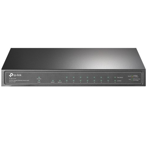 TP-Link 10-Port Gigabit Desktop Switch with 8-Port PoE+ TP-Link 10-Port Gigabit Desktop Switch with 8-Port PoE+