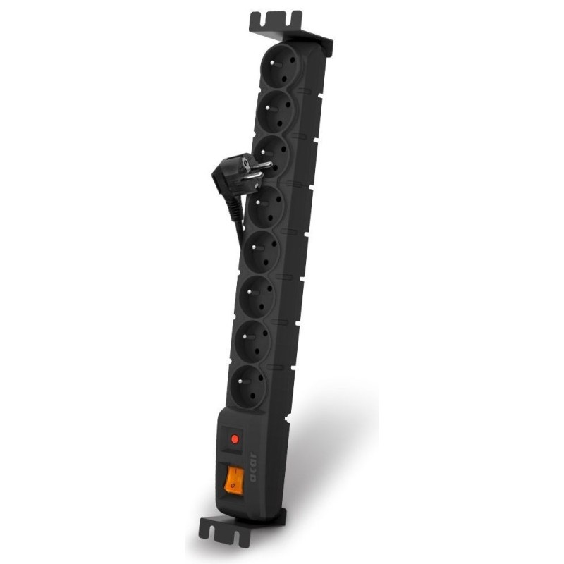 Lanberg Power strip Rack PDU (1u,10a,8x 230v,2m) pdu-04e04i-0200-iec-bk